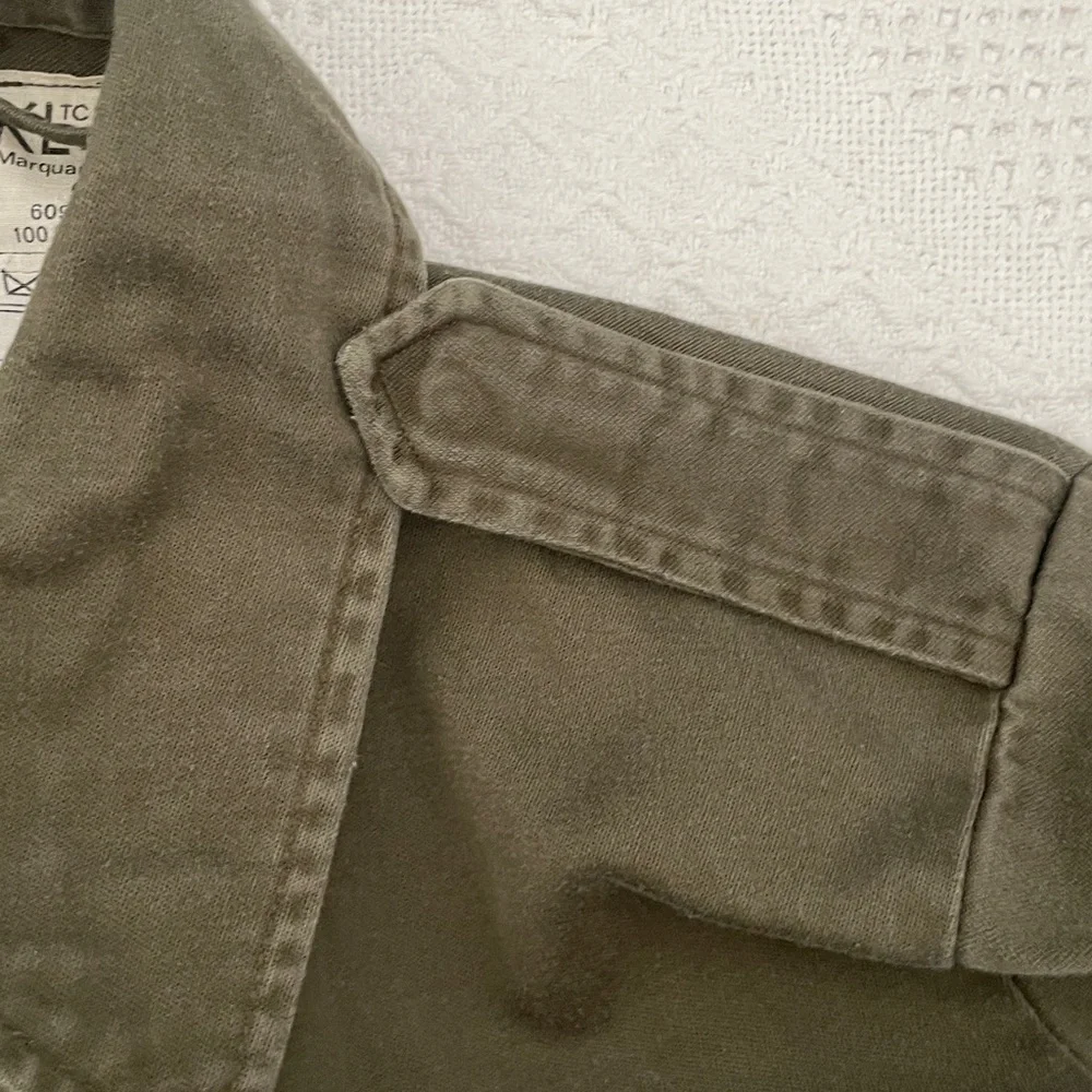 Vintage Dutch Army Military Field Shirt Jacket Size 92 Cotton Chore Jacket - Picture 9 of 9